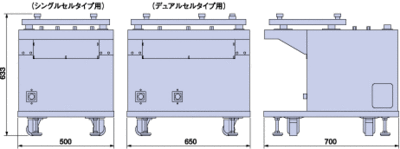 外形寸法図 サンプリングユニット